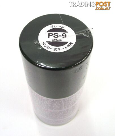 PS-9 TAMIYA POLYCARBONATE SPRAY PAINT GREEN - TAMIYA PAINTS & Accessories