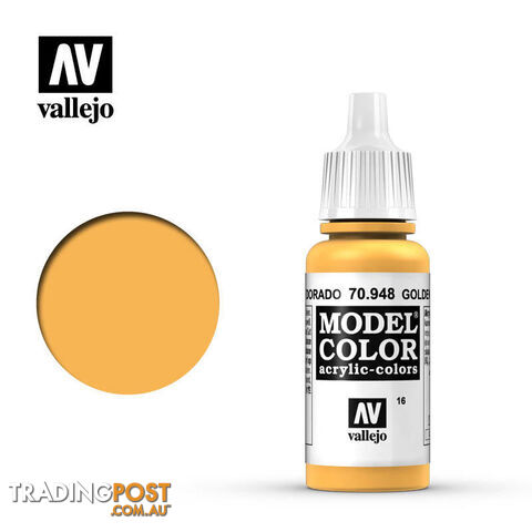 VALLEJO MODEL COLOR GOLDEN YELLOW 17ML AV70948 - VALLEJO