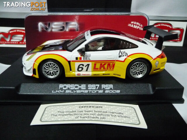 NSR 1:32 0055AW Porsche 997 GT3 LKM S/stone 2009 No.61 slot car also suits  scalextric/carrera - NSR - Does not apply