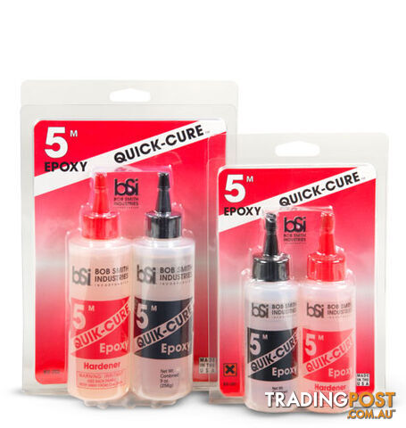 BOB SMITH QUICK CURE 5MIN EPOXY 4.5oz BSI201 - BOB SMITH INDUSTRIES