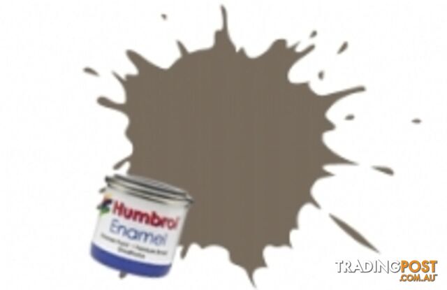 29   HUMBROL ENAMEL PAINT DARK EARTH MATT - HUMBROL