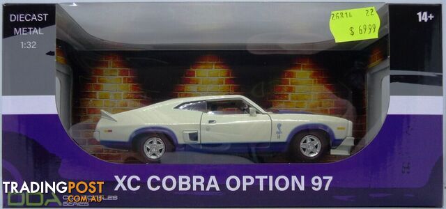 DDA Collectibles 1:32 Scale Opt 97 XC Cobra Ford Falcon White Blue Stripes - Does not apply