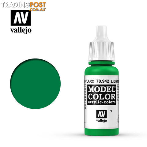 VALLEJO MODEL COLOR LIGHT GREEN 17ML AV70942 - VALLEJO