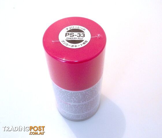 PS-33   TAMIYA POLYCARBONATE SPRAY PAINT CHERRY RED - TAMIYA PAINTS &amp; Accessories