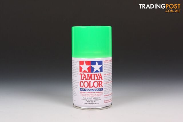 PS-28 TAMIYA POLYCARBONATE SPRAY PAINT FLUORO GREEN - TAMIYA PAINTS &...