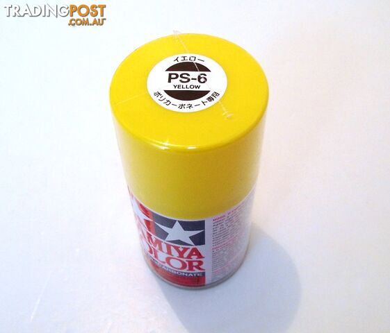 PS-6   TAMIYA POLYCARBONATE SPRAY PAINT YELLOW - TAMIYA PAINTS &amp; Accessories