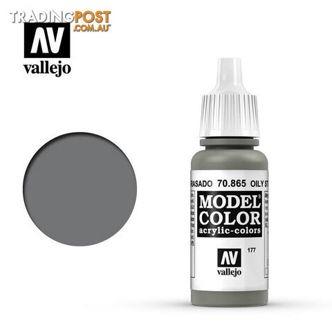 VALLEJO MODEL COLOR METALLIC OIL STEEL AV70865 - VALLEJO