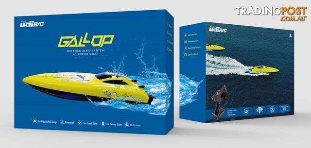 UDI RC RTR GALLOP HIGH SPEED BOAT WATERCOOLED WATERPROOF 25KM TOP SPEED 2.4GHz - Does not apply