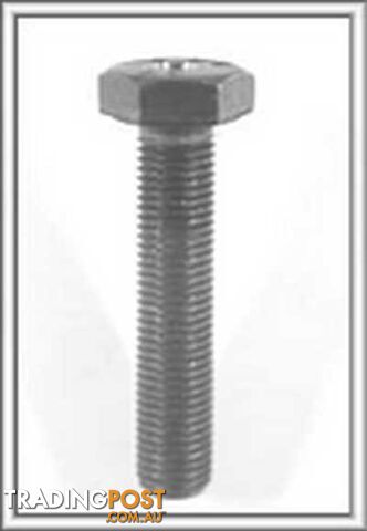 10X1.25X55MM HEX CAP SCREW TRU TURN TT0127AL