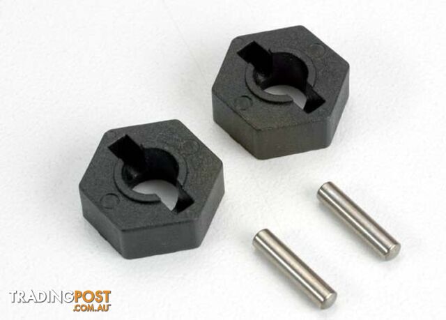 4954 (PART) TRAXXAS HEX WHEEL HUBS/AXLE PINS - TRAXXAS PARTS