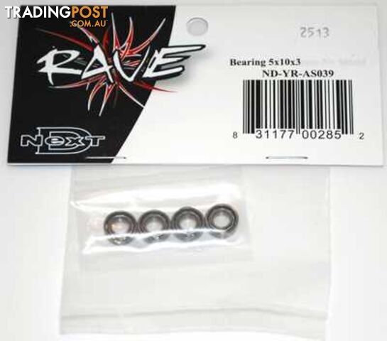 BEARING 5X10X3MM NO SHIELD