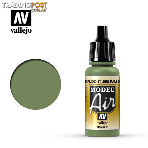 VALLEJO MODEL AIR ACRYLIC PAINT PALE GREEN 71095 - VALLEJO