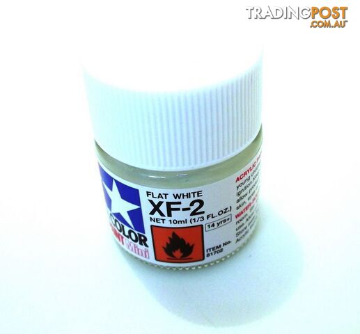 XF-2 TAMIYA ACRYLIC PAINT FLAT WHITE - TAMIYA PAINTS & Accessories