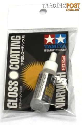 TAMIYA ACRYLIC PAINT GLOSS COATING VARNISH 87151 10ml - Tamiya Craft Tools