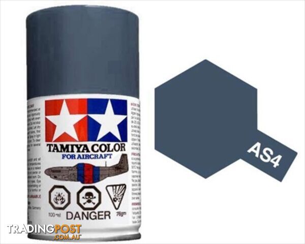 AS-4 TAMIYA ACRYLIC SPRAY PAINT 100ml (Aircraft) GRAY VIOLET - TAMIYA PAINTS &...