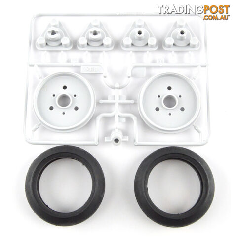 TAMIYA NARROW TYRES SET 58MM T70145 PLASTIC MODEL KIT - TAMIYA PLASTIC KITS