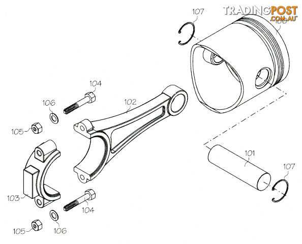 F4031 (YS ENGINE PART) DISC VALVE SCREW DZ160