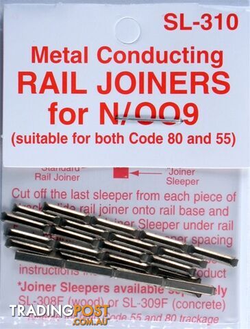 PECO SL310 RAIL JOINERS N/SILVER - PECO