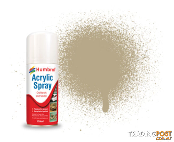 237 HUMBROL ACRYLIC SPRAY PAINT DESERT TAN MATT 150ml - HUMBROL