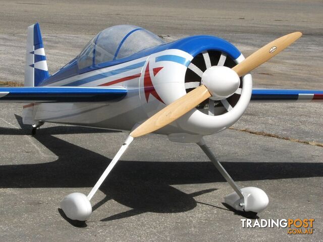 KRILL SUKHOI 29-37% SPIRIT WHITE Clear Canopy Fitted - KRILL AIRCRAFT AUSTRALIA