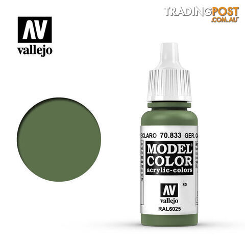 VALLEJO MODEL COLOR GER LIGHT GREEN AV70833 - VALLEJO