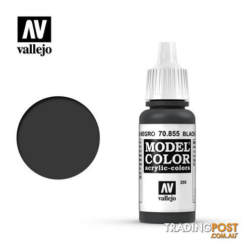 VALLEJO MODEL COLOR BLACK GLAZE 17ML AV70855 - VALLEJO