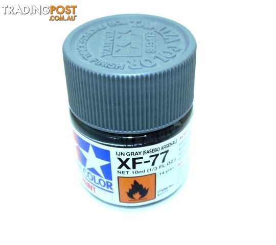 XF-77   TAMIYA ACRYLIC PAINT FLAT IJN GREY S - TAMIYA PAINTS &amp; Accessories