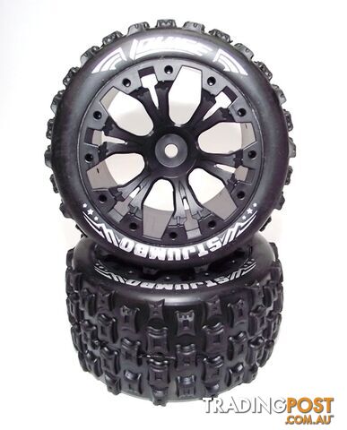 LOUISE ST-JUMBO TYRES + RIMS SUIT TRAXXAS ELECTRIC REAR - TRAXXAS PARTS