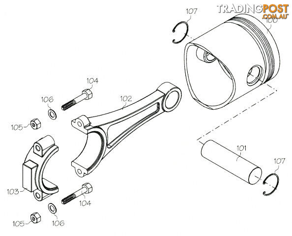 F9127 (YS ENGINE PART) PISTON AC91