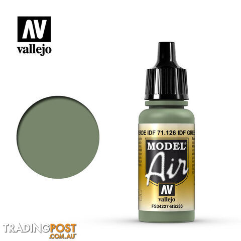 VALLEJO MODEL AIR ACRYLIC PAINT IDF GREEN 71126 - VALLEJO