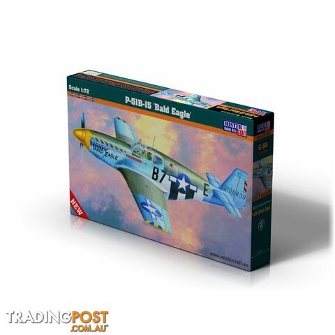 MISTERCRAFT 1/72 P-51 B-15 HMMSCC54 PLASTIC MODEL KIT - MISTERCRAFT