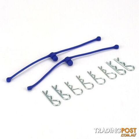 DUBRO BODY KLIP RETAINERS BLUE 2PCE 2249 - DUBRO