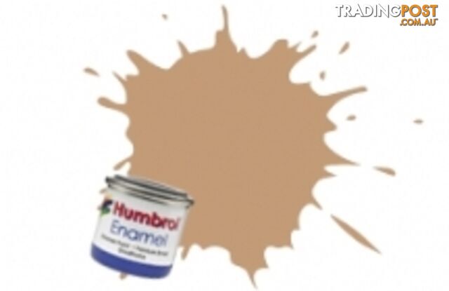 94 HUMBROL ENAMEL PAINT BROWN YELLOW MATT - HUMBROL