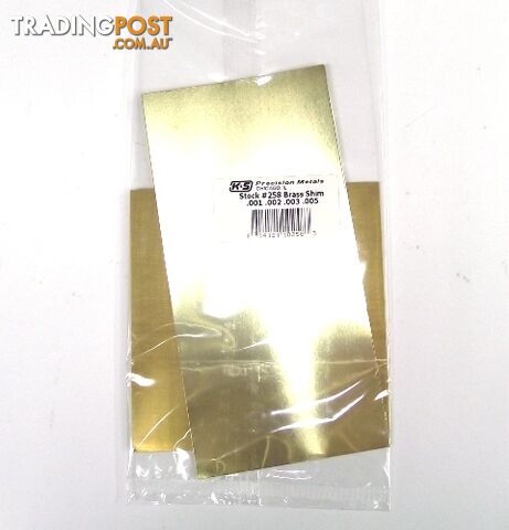K&S METAL #258 ASSORTED BRASS SHEET METAL - K & S METALS