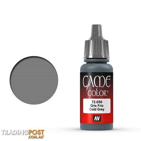 VALLEJO GAME 72050 Color Cold Grey 17ml Acrylic Paint