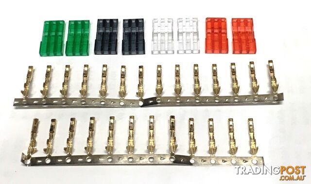 TY1 JR MALE CONNECTOR KIT 4 COLORS 2 EACH GR/RD/SM/CL TY40741 - TY1