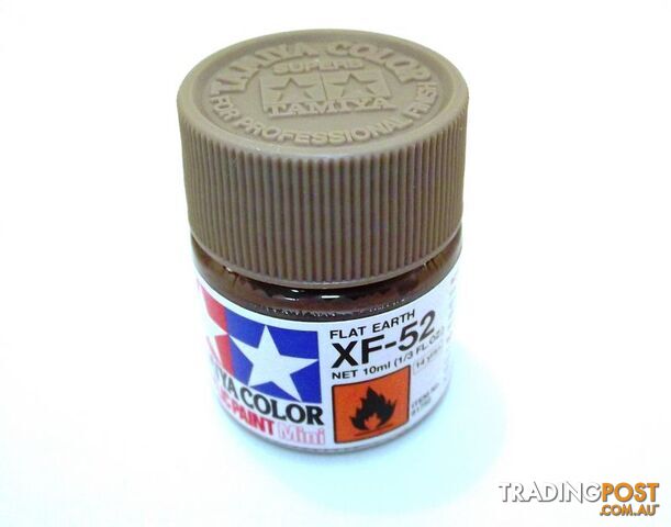 XF-52   TAMIYA ACRYLIC PAINT FLAT EARTH - TAMIYA PAINTS &amp; Accessories