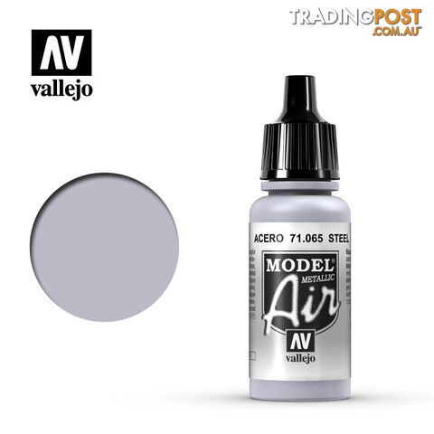 VALLEJO MODEL AIR ACRYLIC PAINT STEEL 71065 - VALLEJO