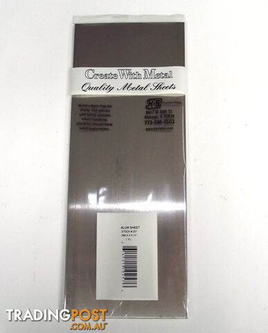 K&S METAL #257 ALUMINIUM SHEET .064 4X10' 1PC - K & S METALS