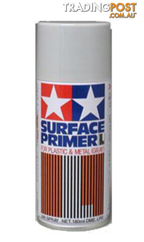 87042  TAMIYA SURFACE PRIMER FOR PLASTIC & METAL (L) GREY 180ml - TAMIYA PAINTS &amp; Accessories