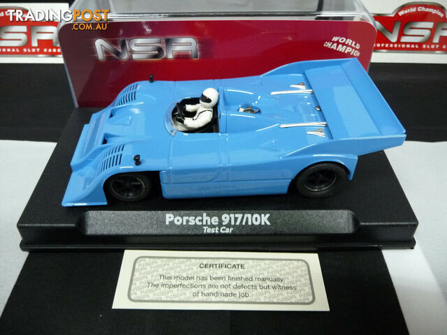 NSR 1:32 0178SW Porsche 917/10K Blue Test Car slot car also suits  scalextr/carrera - NSR - Does not apply