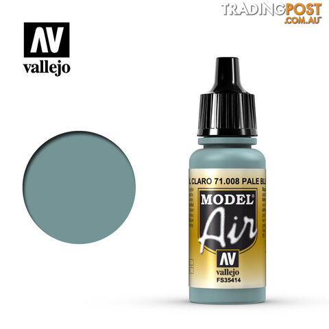 VALLEJO MODEL AIR ACRYLIC PAINT PALE BLUE 71008 - VALLEJO