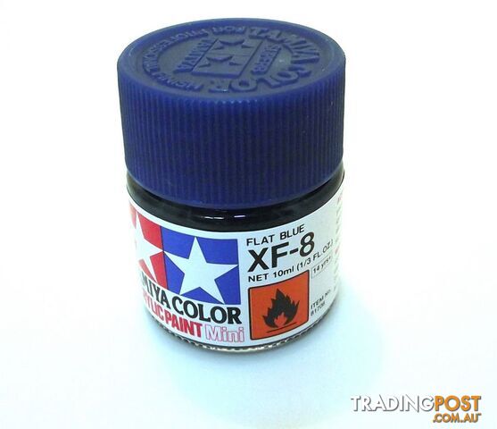 XF-8   TAMIYA ACRYLIC PAINT FLAT BLUE - TAMIYA PAINTS &amp; Accessories