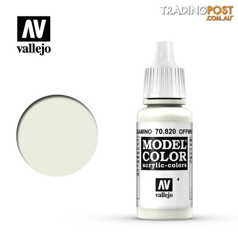 VALLEJO MODEL COLOR OFFWHITE 17ML AV70820 - VALLEJO