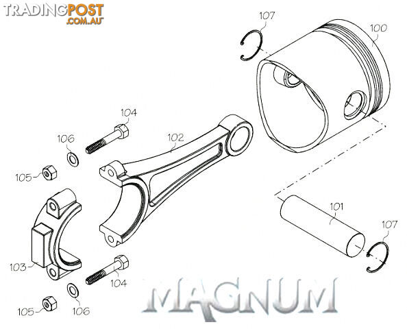 15120 (MAGNUM ENGINE PART) MUFFLER SCREW SET