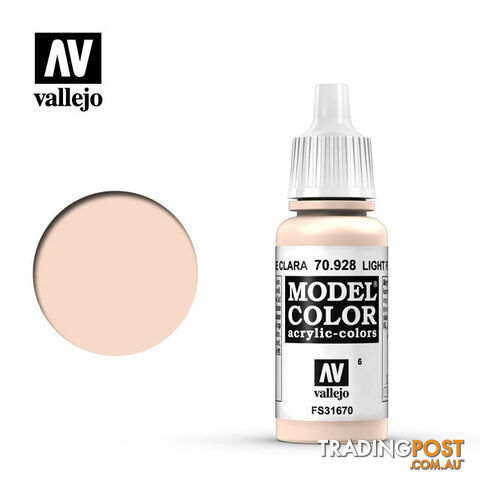 VALLEJO MODEL COLOR LIGHT FLESH 17ML AV70928 - VALLEJO