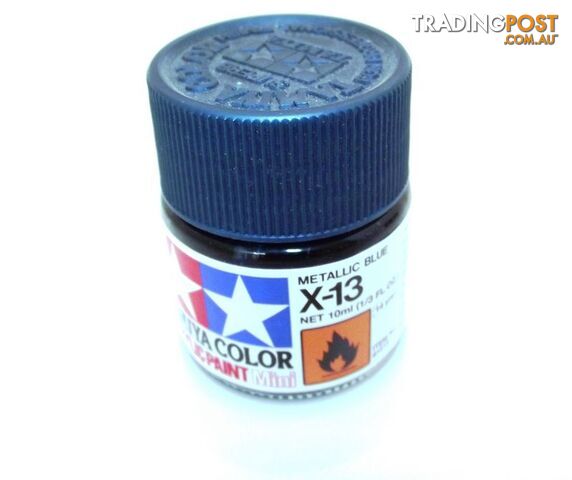 X-13 TAMIYA ACRYLIC PAINT METALLIC BLUE (gloss) - TAMIYA PAINTS & Accessories