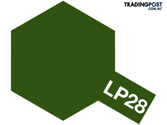 LP-28 TAMIYA LACQUER PAINT OLIVE DRAB 10ml - TAMIYA PAINTS & Accessories