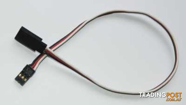 TY1 SERVO EXTENSION LEAD 1000MM BLACK TY4056100 60 STRAND GOLD PIN - TY1