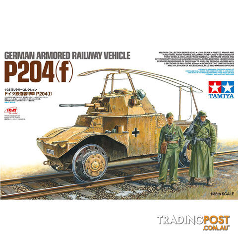 TAMIYA 1/35 German Armored Railway Vehicle P204(f) Military Collection 32413...
